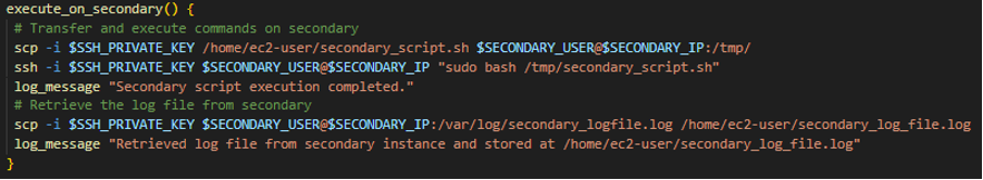 Code Snapshot for File Transfer